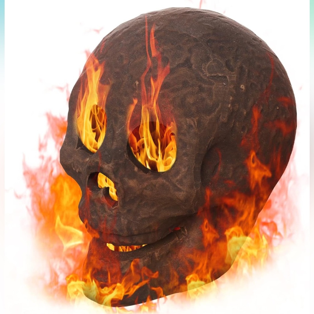Halloween Fire Pit Skull Ceramic Props (1PCS)